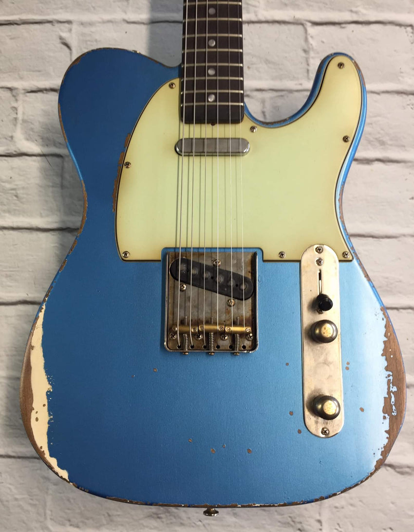 Fraser Guitars : Vintage Series : VTS Lake Placid Blue Light Relic 60s : Custom Aged Vintage Relic Guitar