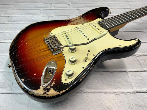 VSS Sunburst Medium Relic Ash '60s – Fraser Guitars