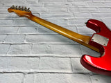 Fraser Guitars : Custom Series : CSS Candy Apple Red HSS LIght Relic 60s : Vintage Aged S-Style Relic Guitar
