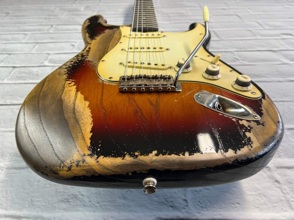 VSS Sunburst Heavy Relic Ash '60s – Fraser Guitars
