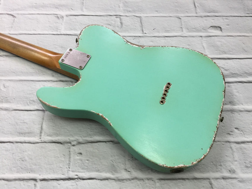 Fraser Guitars : Vintage Series : VTS Surf Green Medium Relic 60s : Relic Vintage Aged Custom T-Style Guitar