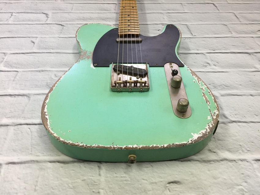 Fraser Guitars : Vintage Series : VTS Surf Green Medium Relic 50s : Relic Vintage Aged Custom T-Style Guitar