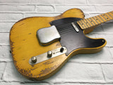 Fraser Guitars : Vintage Series : VTS Butterscotch Light Relic Ash 52 : Retro Vintage Aged Custom Relic T-Style Guitar