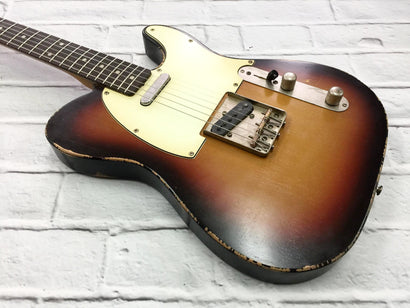 Fraser Guitars : Vintage Series : VTS Sunburst Light Relic 60s : Retro Vintage Aged Custom T-Style Guitar