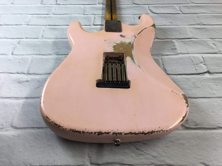 Fraser Guitars : Vintage Series : VSS Shell Pink Medium Relic 50s : Vintage Aged S- Style Relic Guitar
