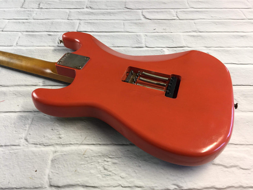 Fraser Guitars : Custom Series : CSS Fiesta Red HSS LIght Relic 60s : Vintage Aged S-Style Relic Guitar