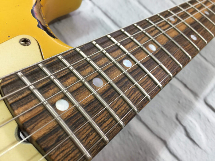 CSS Golden Yellow over Sunburst Heavy Relic Ash '60s – Fraser Guitars