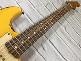 Fraser Guitars : Custom Series : CSS Golden Yellow over Sunburst Heavy Relic Ash 60s : Retro Vintage Aged Custom S-Style Relic Guitar