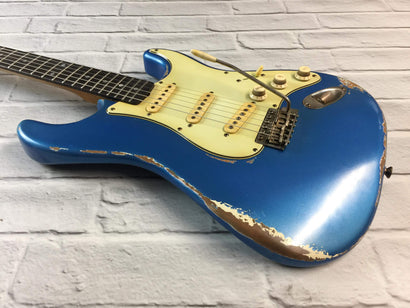 Fraser Guitars : Vintage Series : VSS Lake Placid Blue Medium Relic 60s :  Vintage Aged S-Style Relic Guitar