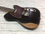 Fraser Guitars : Vintage Series :  VTS Black Light Relic 60s : Retro Vintage Aged Custom Relic T-Style Guitar