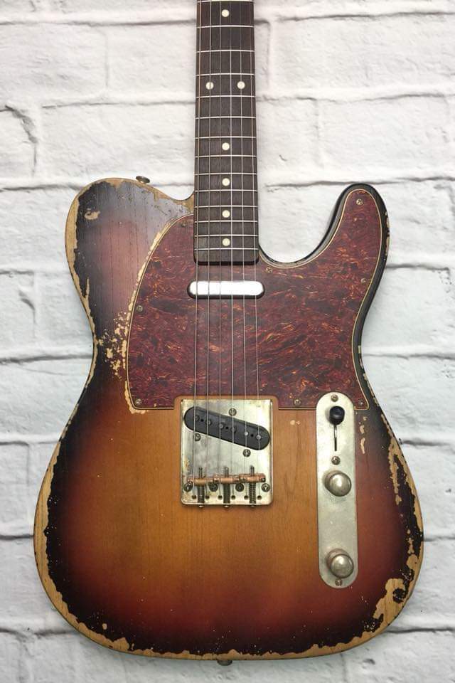 Fraser Guitars : Vintage Series : VTS Sunburst Light Relic 60s : Retro Vintage Aged Custom T-Style Guitar