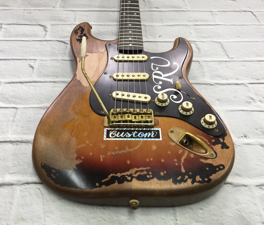 Fraser Guitars Artist Series : SRV #1 Retro Vintage Custom Aged S-Style Stevie Ray Vaughan Tribute Guitar