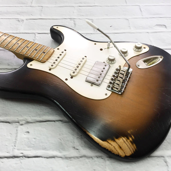 CSS Tobacco Burst HSS Light Relic Ash '54 – Fraser Guitars