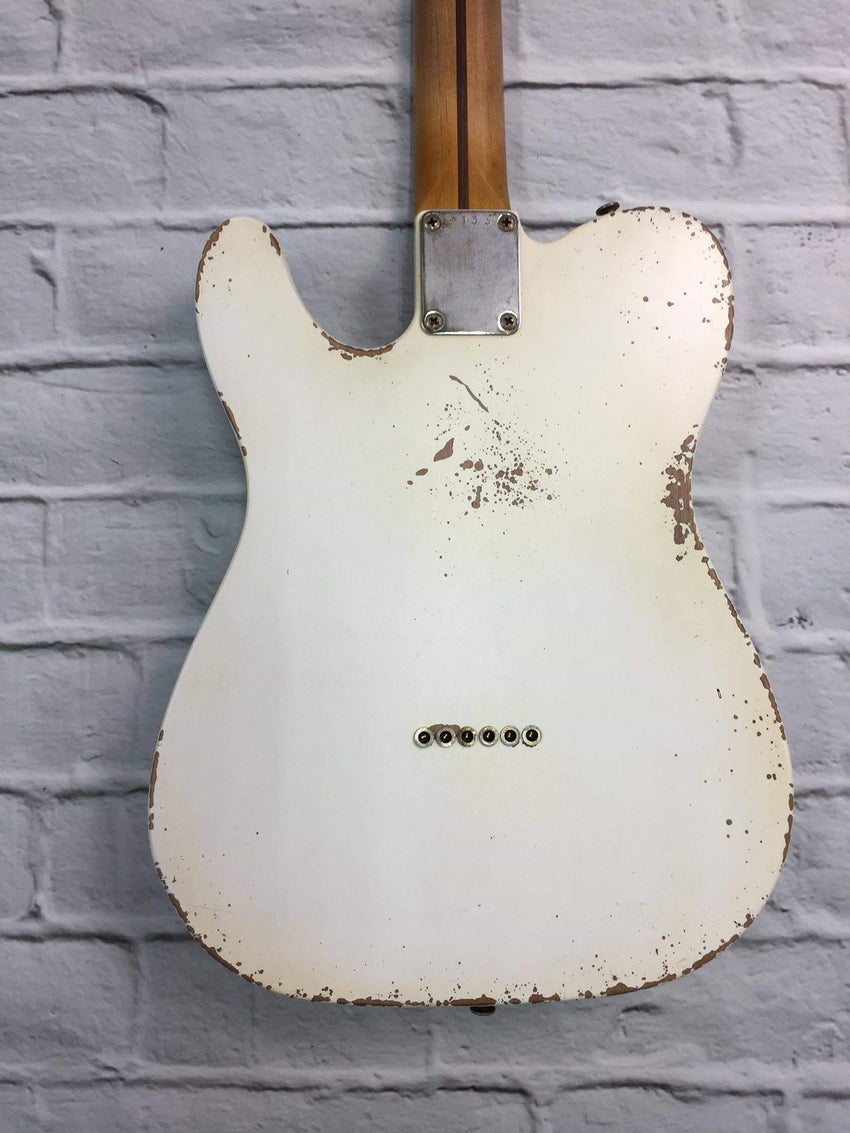 Fraser Guitars : Vintage Series : VTS Arctic White Light Relic 50s : Retro Vintage Relic Aged Custom T-Style Guitar