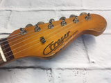Fraser Guitars : CSS Olympic White over Sunburst Medium Relic 60s : Retro Vintage Aged Custom S-Style Guitar