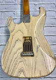 Fraser Guitars : Vintage Series : VSS Translucent White Medium Relic Ash 60s :  Vintage Aged S-Style Relic Guitar 