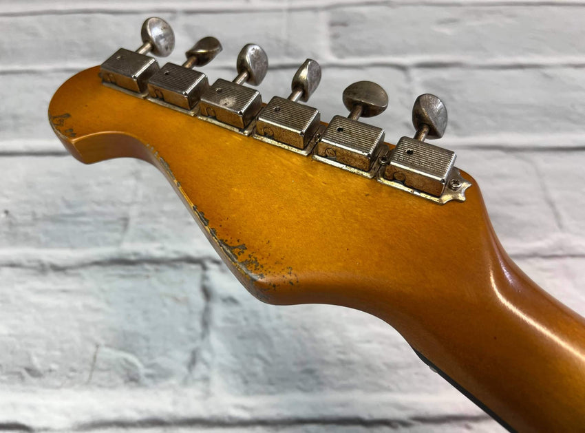 Fraser Guitars : Vintage Series : VSS Black Heavy Relic Ash 60s : Vintage Aged Relic Guitar
