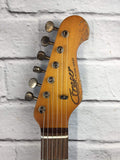 Fraser Guitars : Vintage Series :  VSS Sunburst Medium Relic 60s : Retro Vintage Aged Custom S-Style Relic Guitar