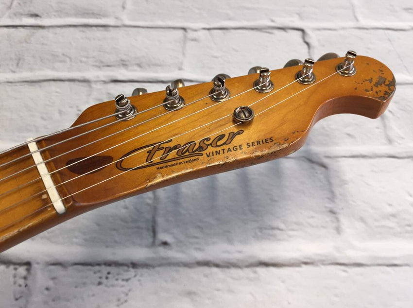 Fraser Guitars : Vintage Series :  VTS Daphne Blue Light Relic 50s : Retro Vintage Aged Custom T-Style Relic Guitar