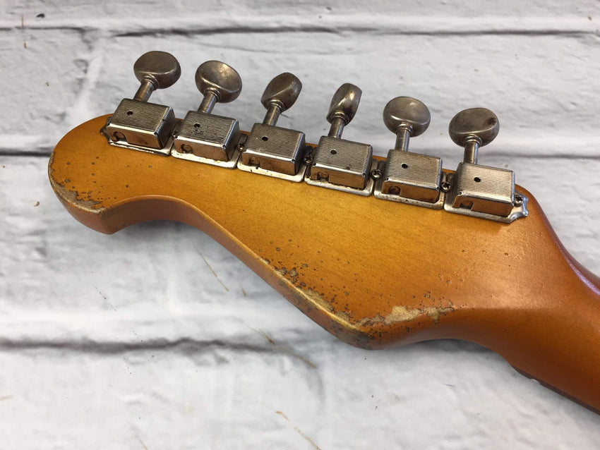 Fraser Guitars : Custom Series : CSS White HSS Medium Relic Ash 60s : Retro Vintage Custom Aged S-Style Relic Guitar