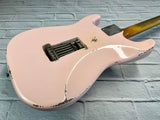 Fraser Guitars : Vintage Series : VSS Shell Pink Medium Relic 60s :  Vintage Aged S-Style Relic Guitar