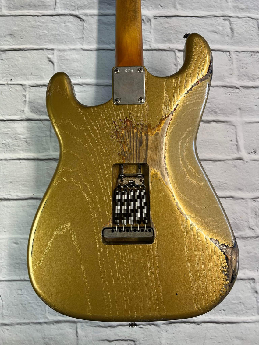 CSS Gold over Sunburst Heavy Relic Ash '60s