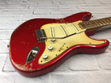 Fraser Guitars : Vintage Series : VSS Candy Apple Red Medium Relic 60s : Vintage Aged Relic Guitar